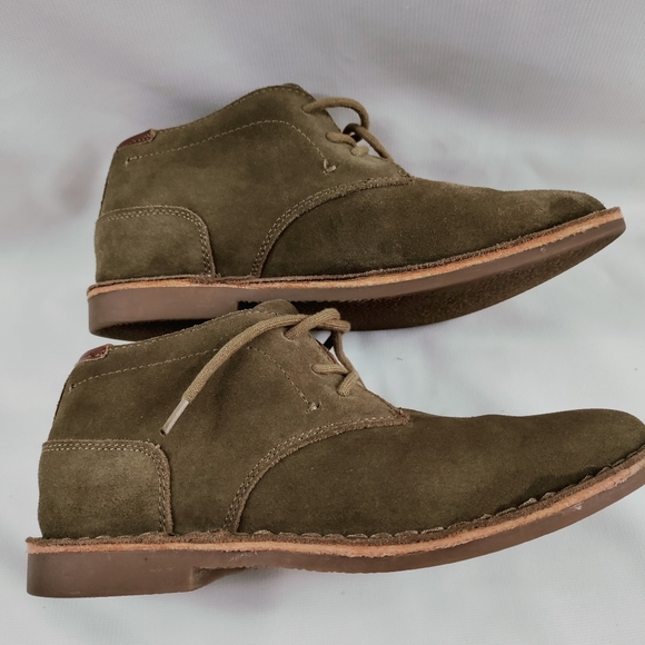 Kenneth Cole New York Real Deal Tan Suede Kids Chukka Boot Size 4.5 - Picture 4 of 8